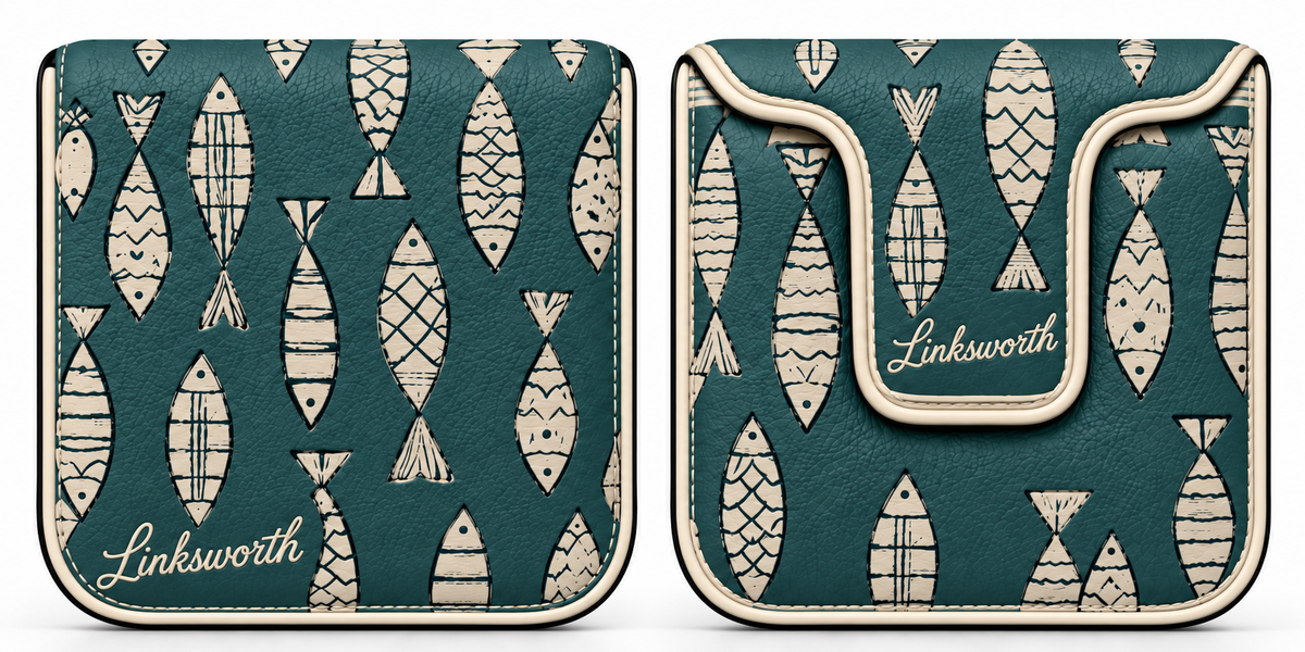 Linksworth Putter Cover in "Fish" pattern